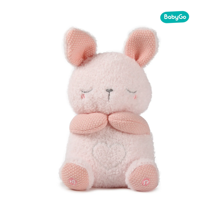 Игрушка ночник BabyGo Спящий зайка