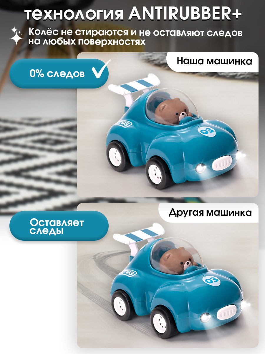 Автомобиль TIPTOPOLIS изумрудный с медвежонком - фото 4