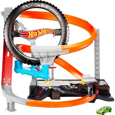Трек Hot Wheels Шиномонтажная мастерская с пусковой установкой