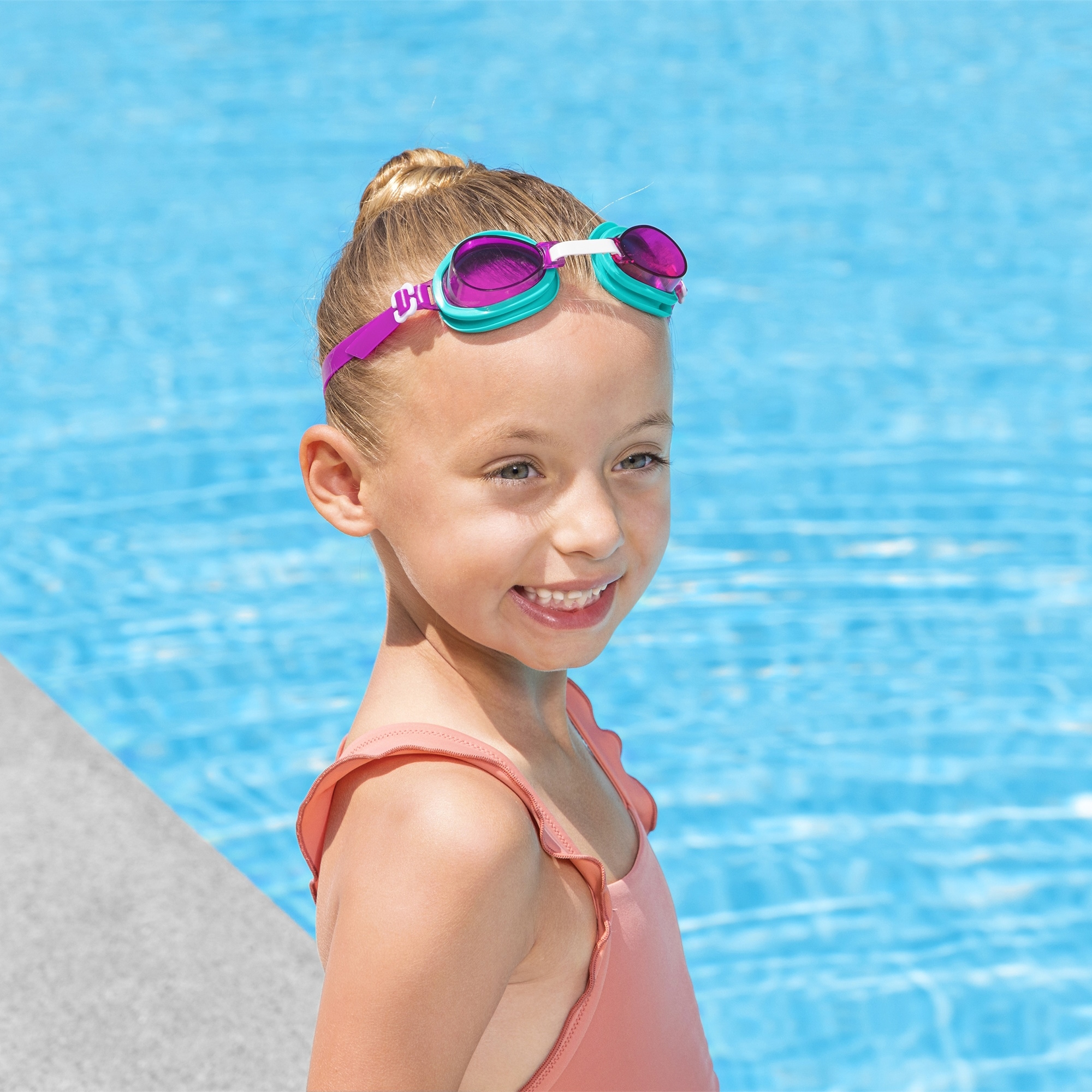 Очки для плавания Bestway Aqua Burst розовые - фото 2