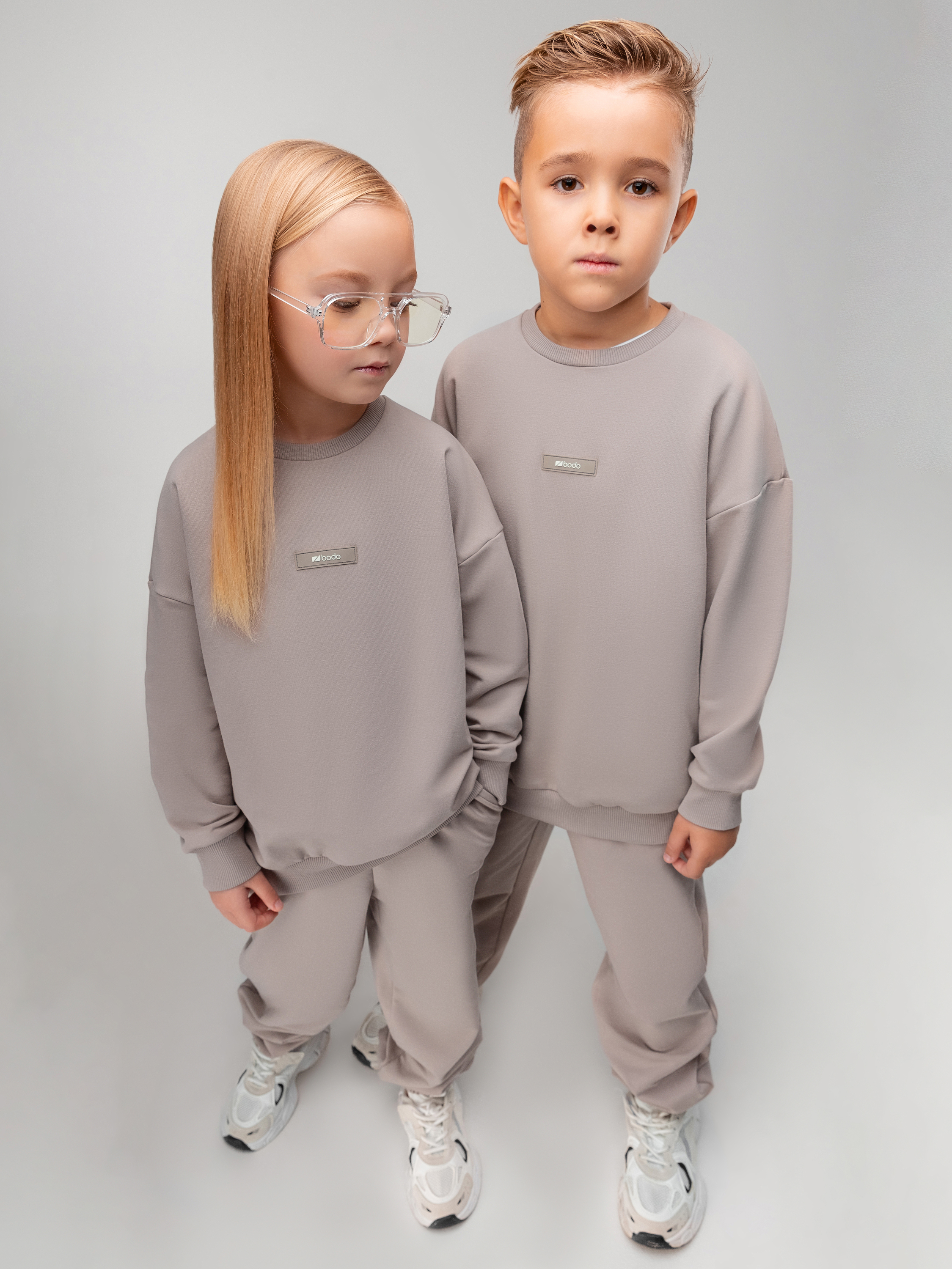Костюм спортивный Bodo 11-652MU_серо-бежевый - фото 2