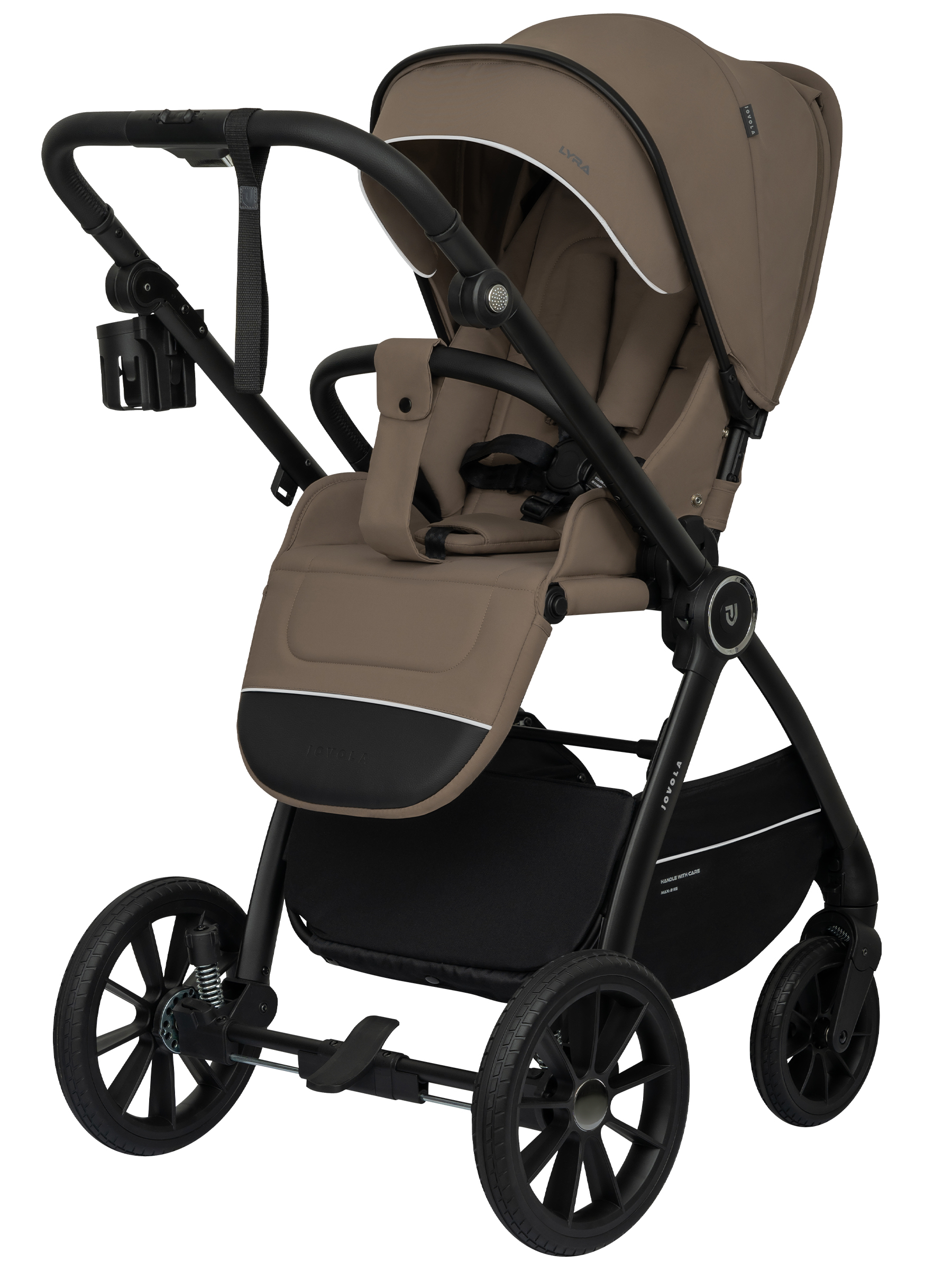 Коляска прогулочная JOVOLA Lyra темно-бежевый - фото 26