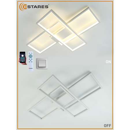 Светодиодная люстра с пультом Estares Управляемая sven 85 W white