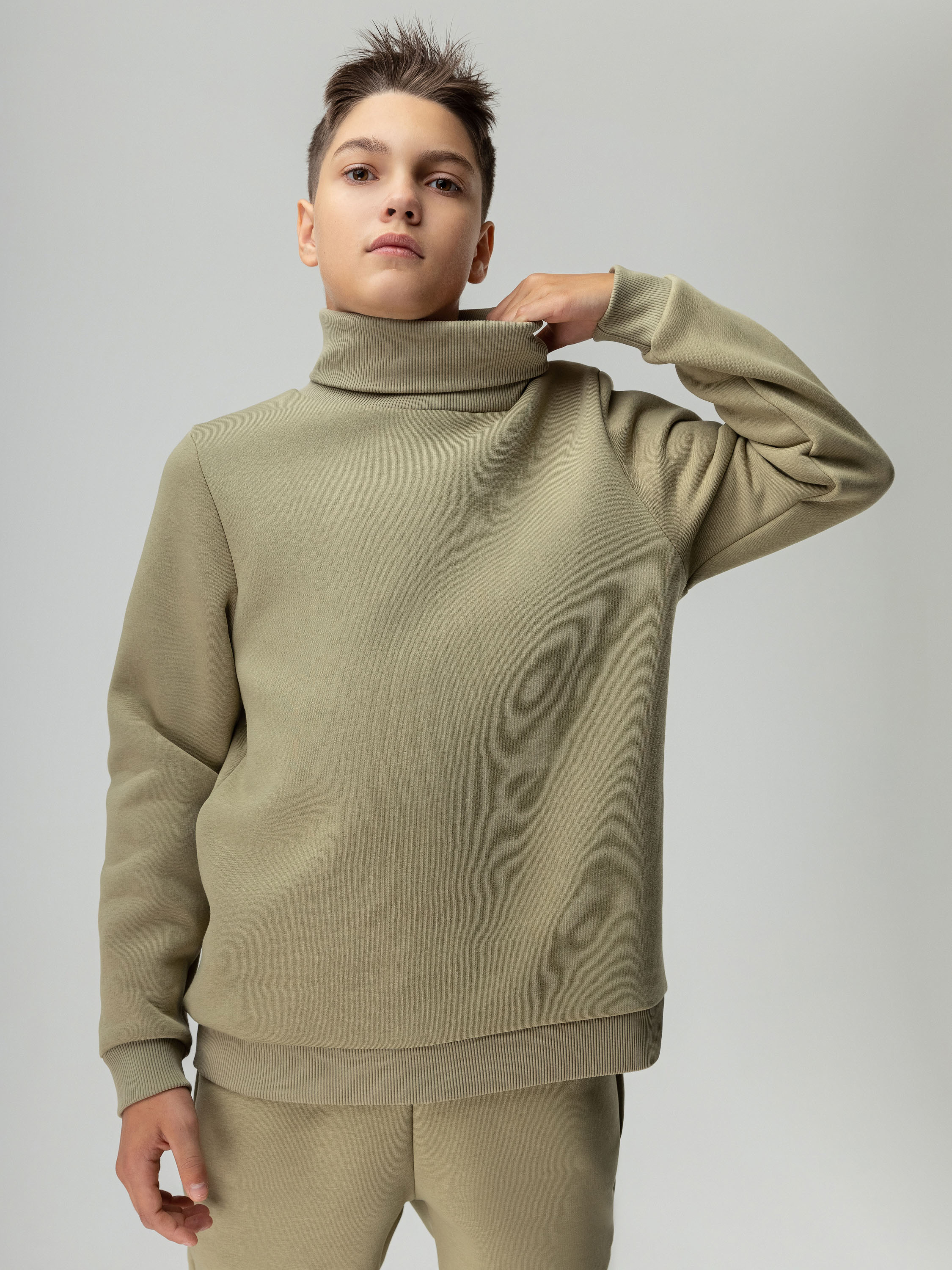 Костюм спортивный Bodo 46-91U_пыльный оливковый - фото 6