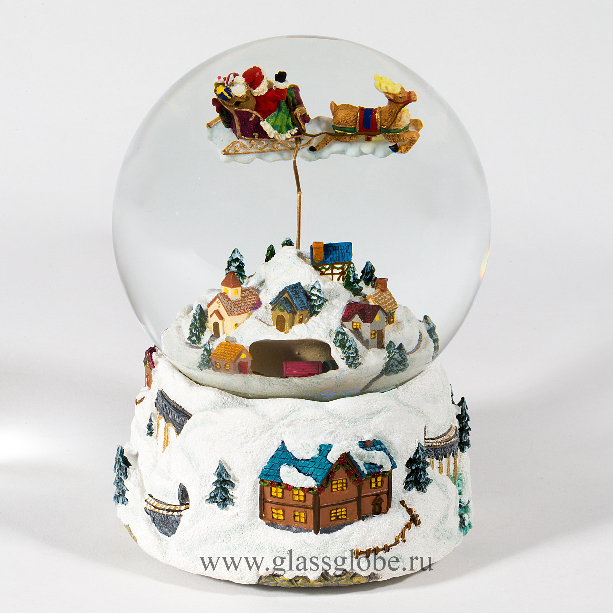 Стеклянный снежный шар Glassglobe Сочельник - фото 4