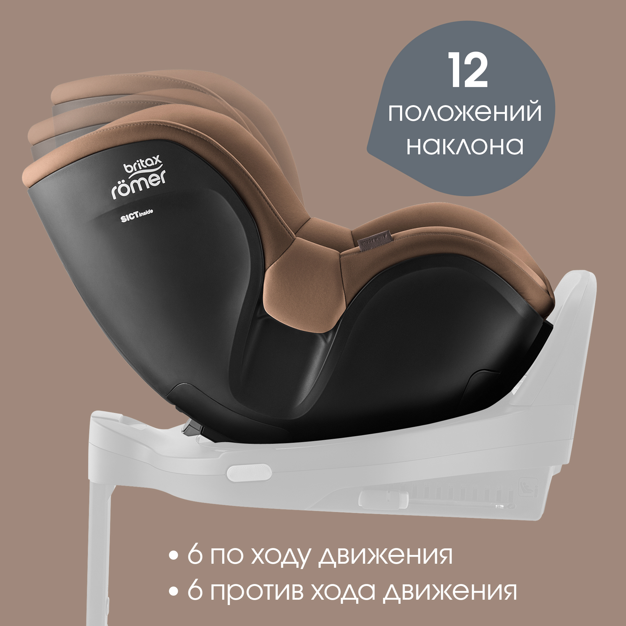 Автокресло Britax Roemer Dualfix 5Z Lux Warm Caramel 0+/1 (0-18 кг) коричневый - фото 5