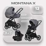 Коляска 3в1 Riko Basic Montana X серый