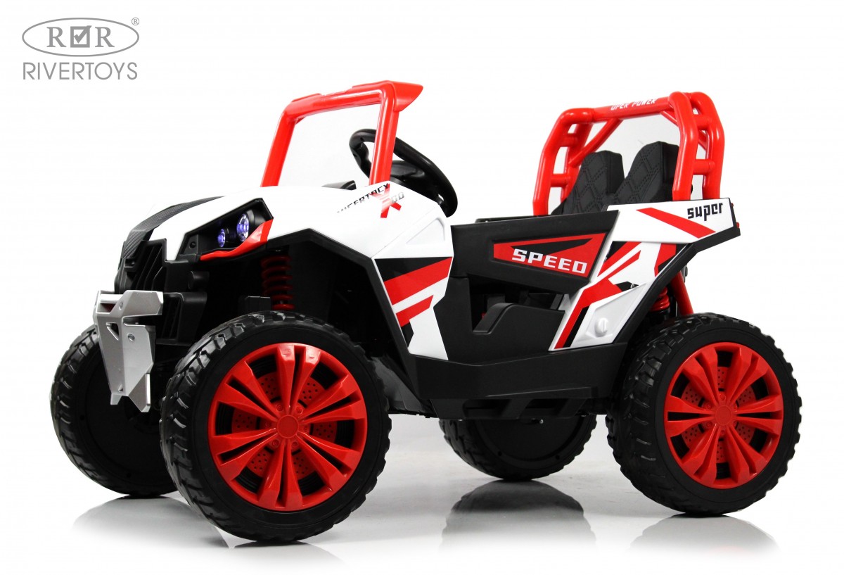 Электромобиль RIVERTOYS F888FF-4WD-RED С пультом ДУ - фото 1