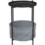 Стол журнальный LAVARIS Берген рогожка 82/39/ черный муар