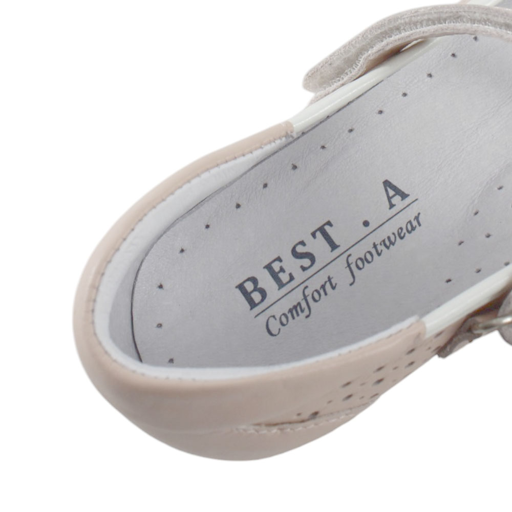 Туфли BEST.A 004/2-СВ BEST.A Туфли для девочки,пудровый кожа - фото 4