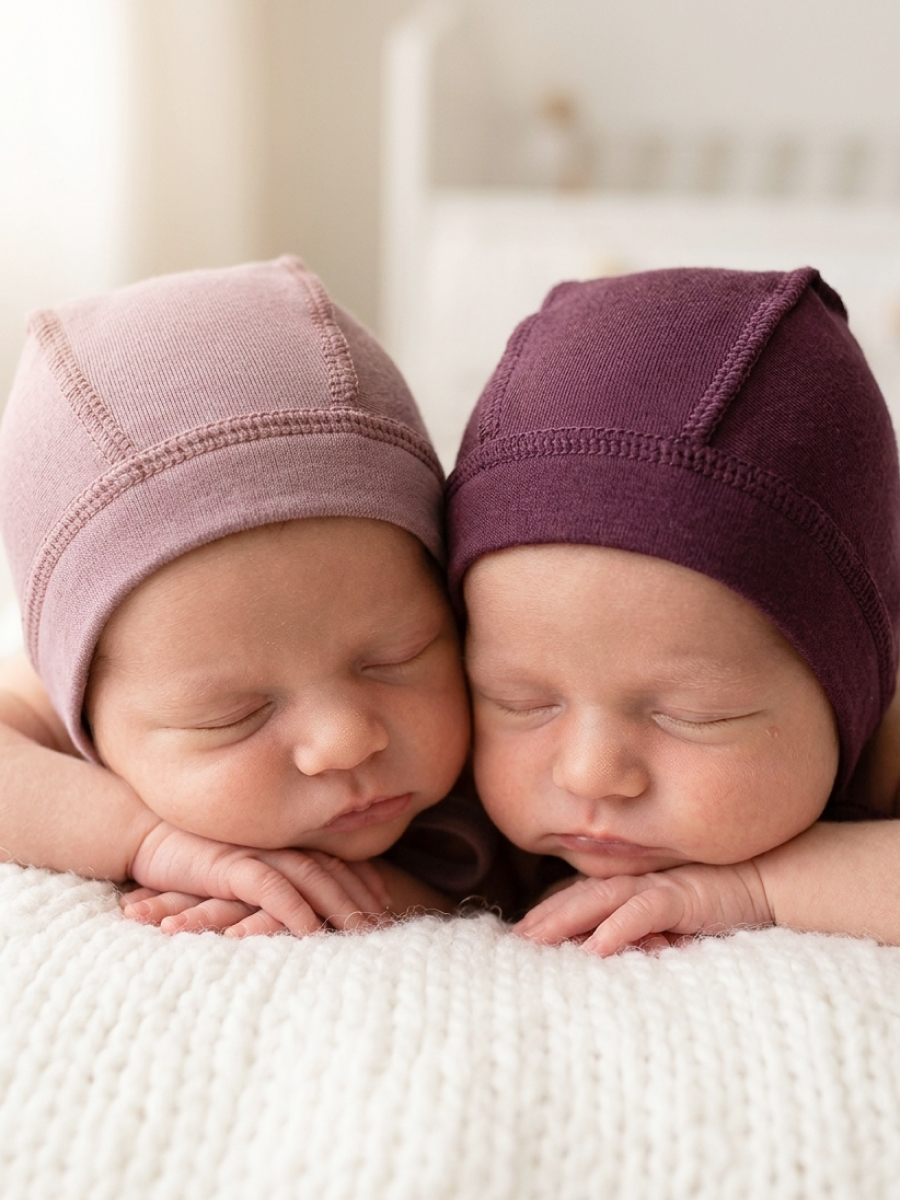 Изображение товара Комплект чепчиков для новорожденных 2 шт Эскимо: 62