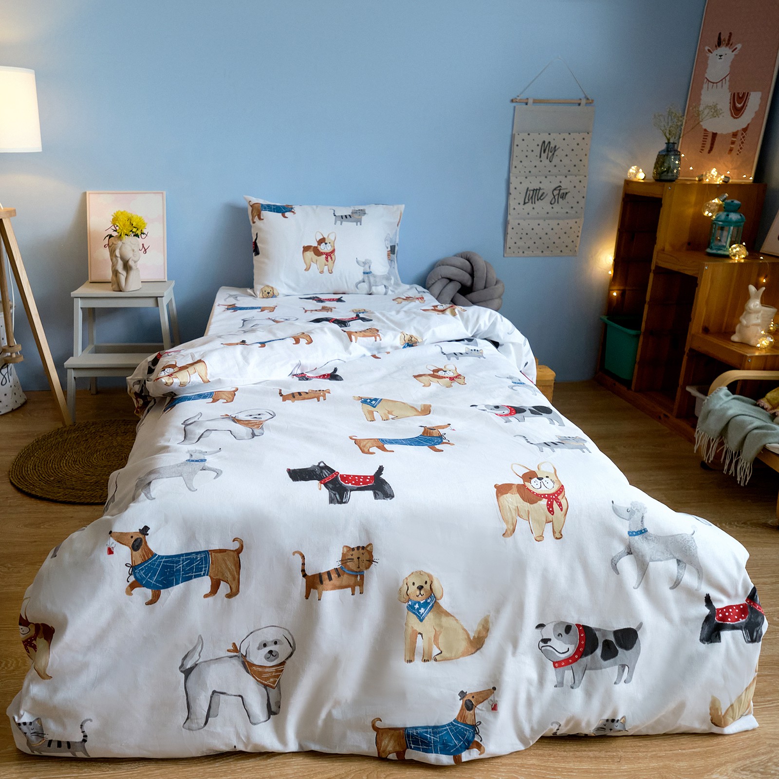 Комплект постельного белья Этель Dog party полутораспальный 3 предм. - фото 9