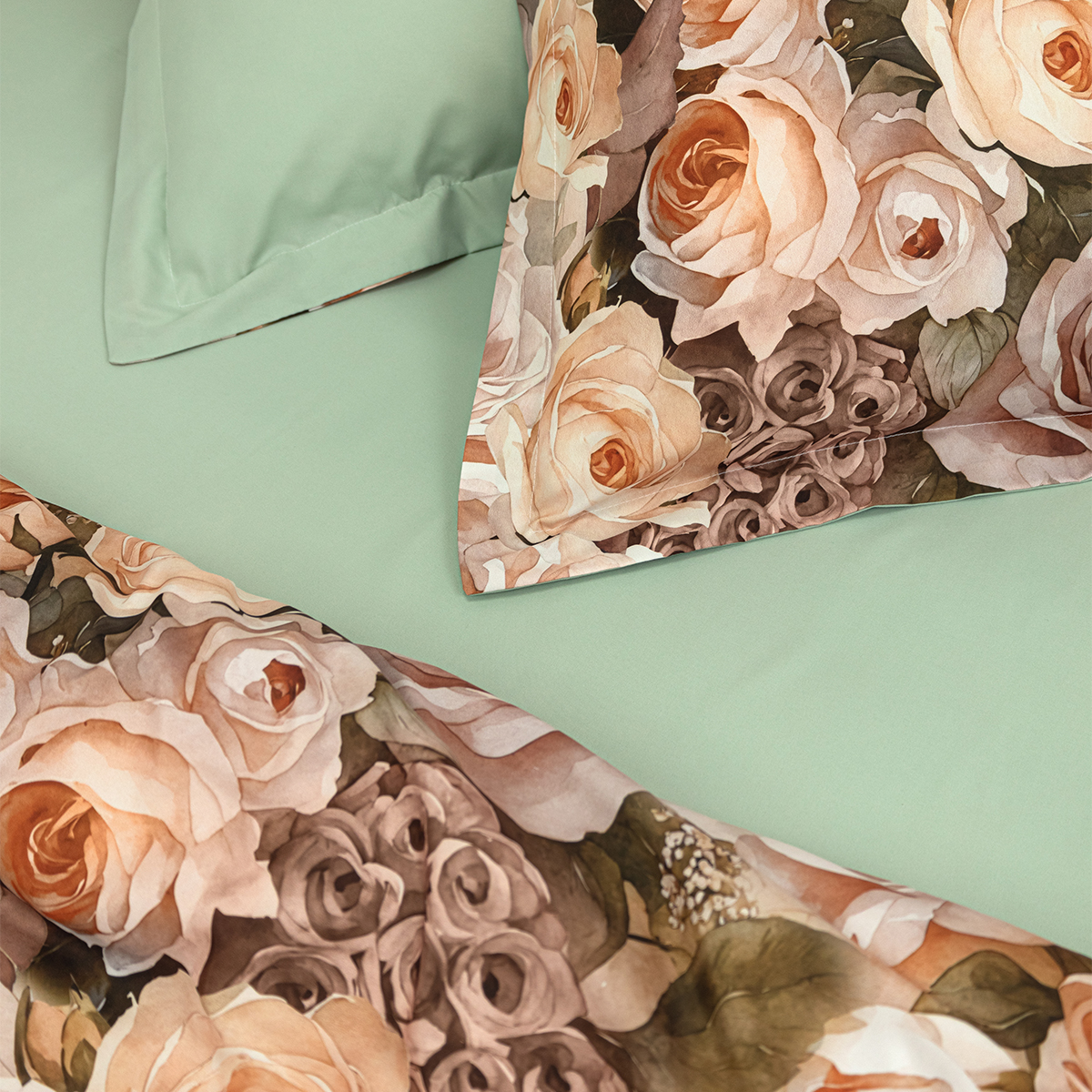 Комплект постельного белья MCotton 1.5-спальный Кармина 4 предм. - фото 8