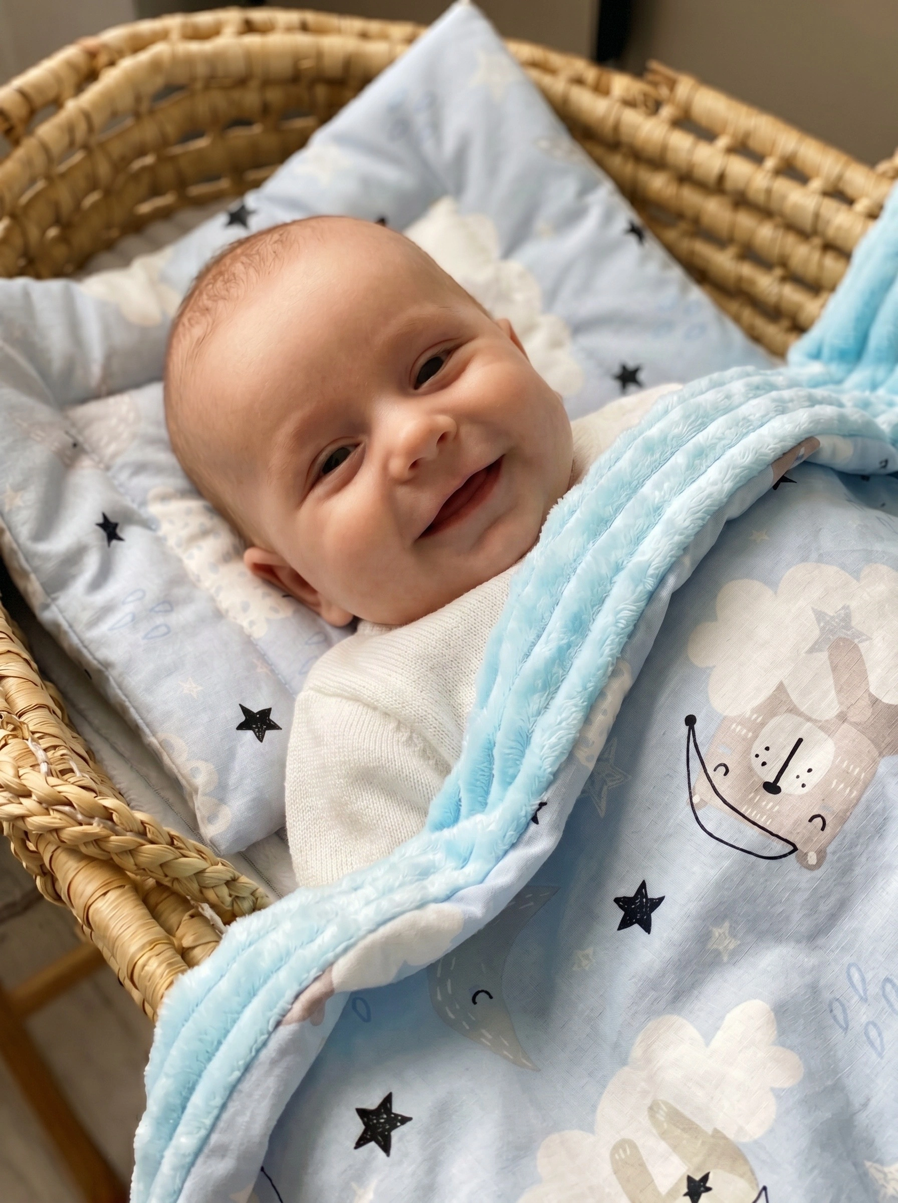Одеяло Bambini Love мишки на голубом хлопок 73 x 88 см - фото 3