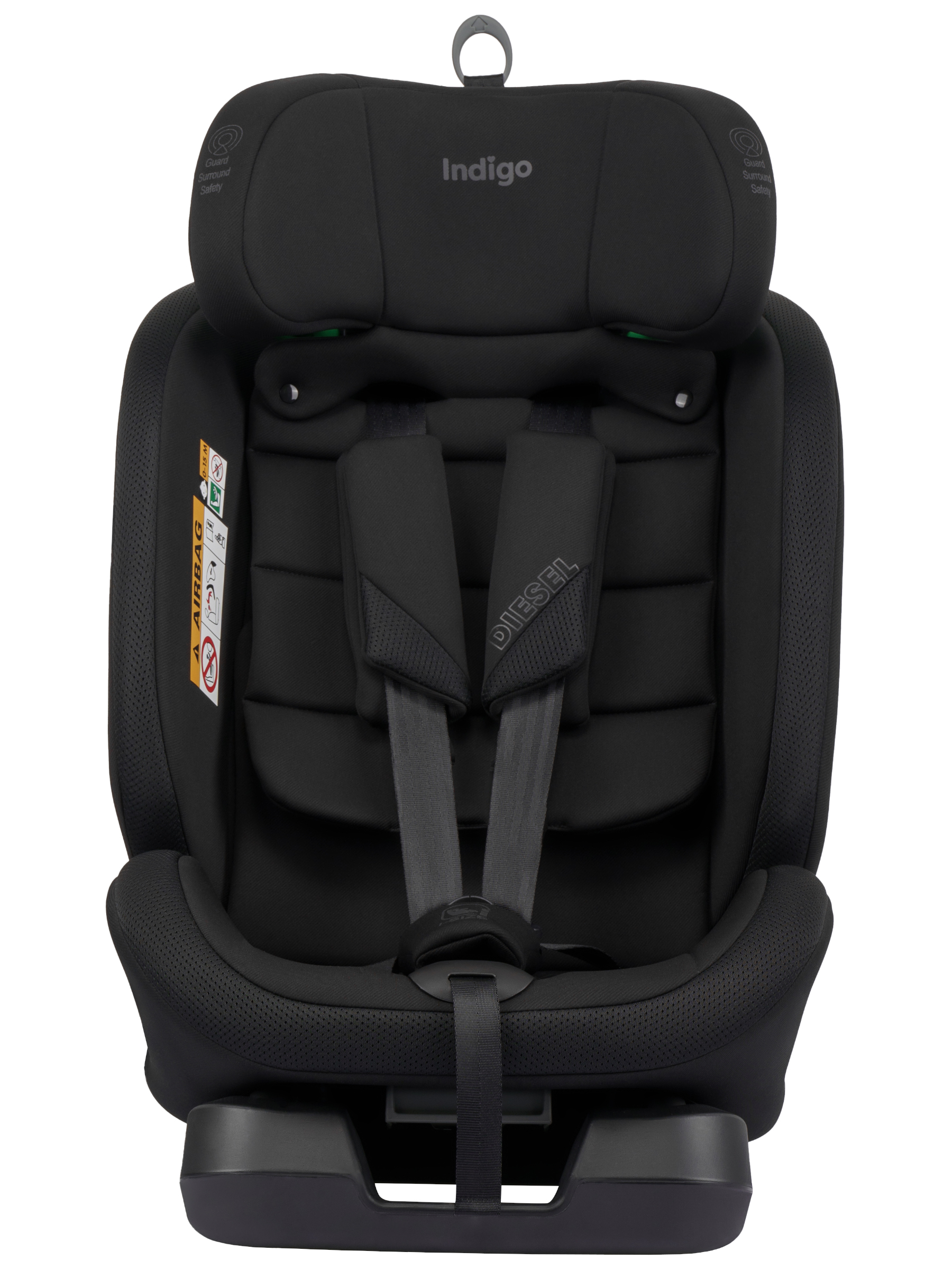 Автокресло Indigo Diesel I-SIZE, группа 0/1/2/3 0+/1/2/3 (0-36 кг) черный - фото 13