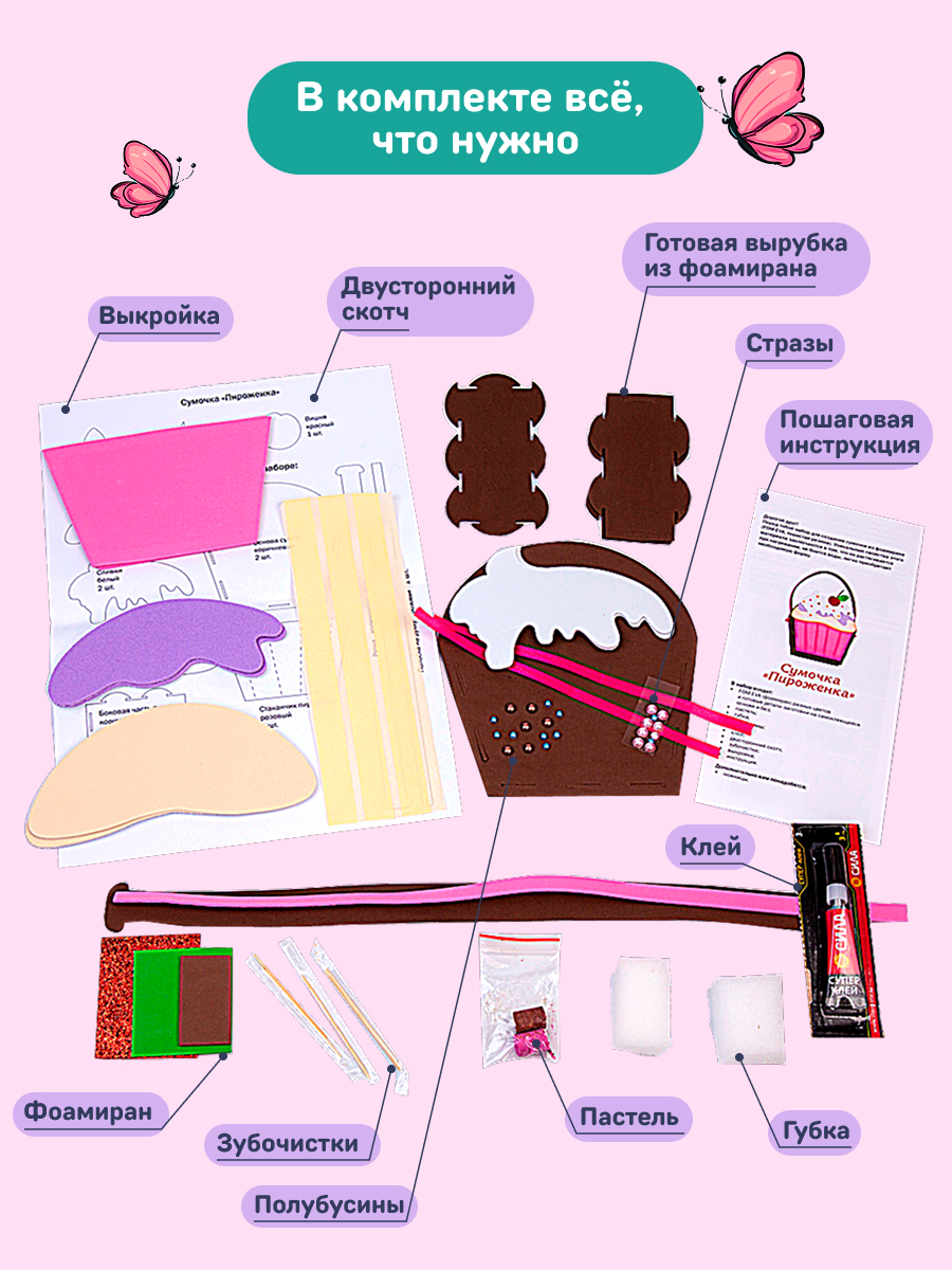 Набор для творчества Волшебная мастерская сборка Пироженка - фото 3