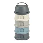 Контейнер для детского питания BEABA сыпучих смесей и снеков, 4 секции, серый