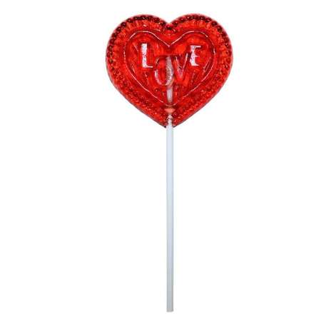 Карамель леденцовая Bel-Yantex сердце love со вкусом малины 40г