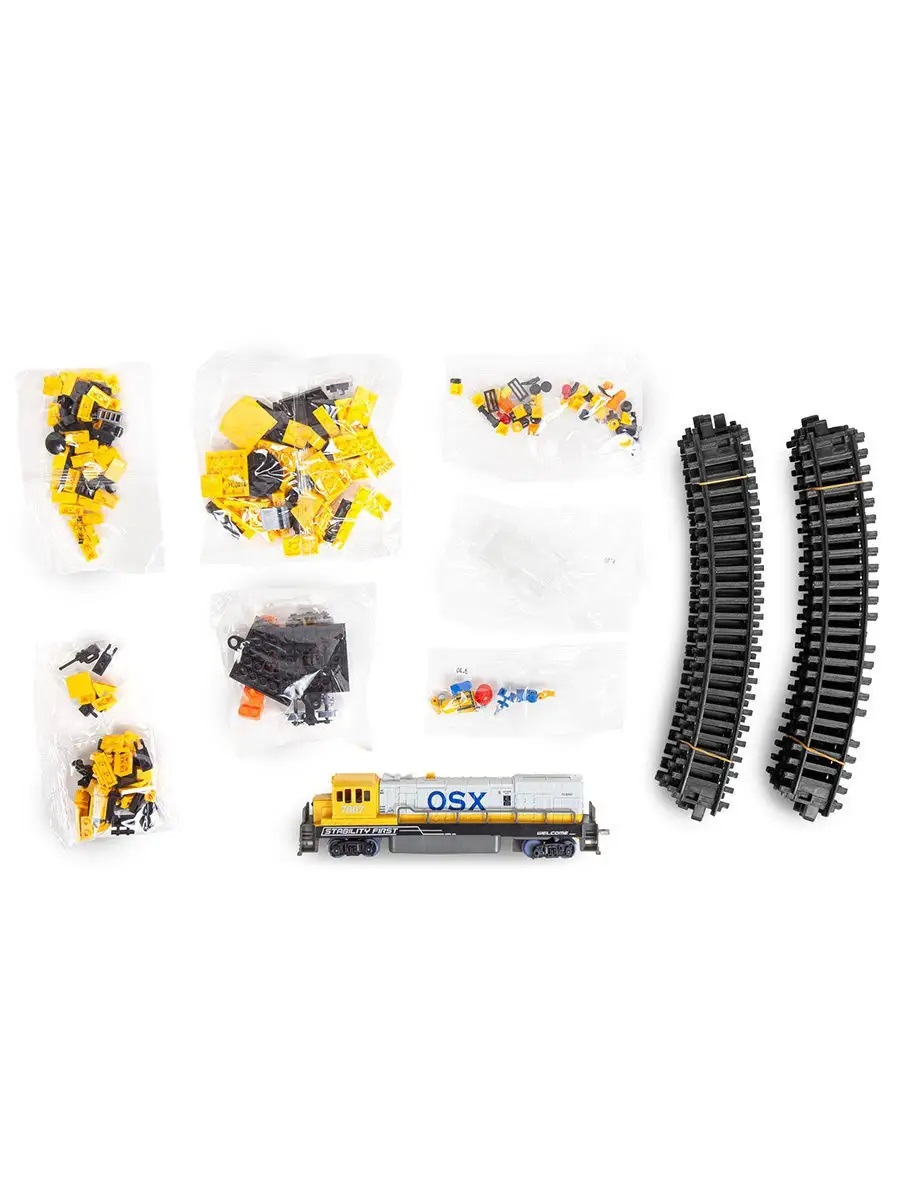 Конструктор Mioshi Экскаватор свет звук 210 дет. - фото 3