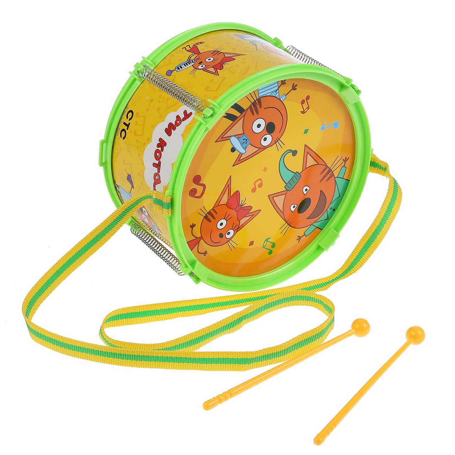 Игрушка музыкальная Играем вместе Три Кота барабаны - фото 1