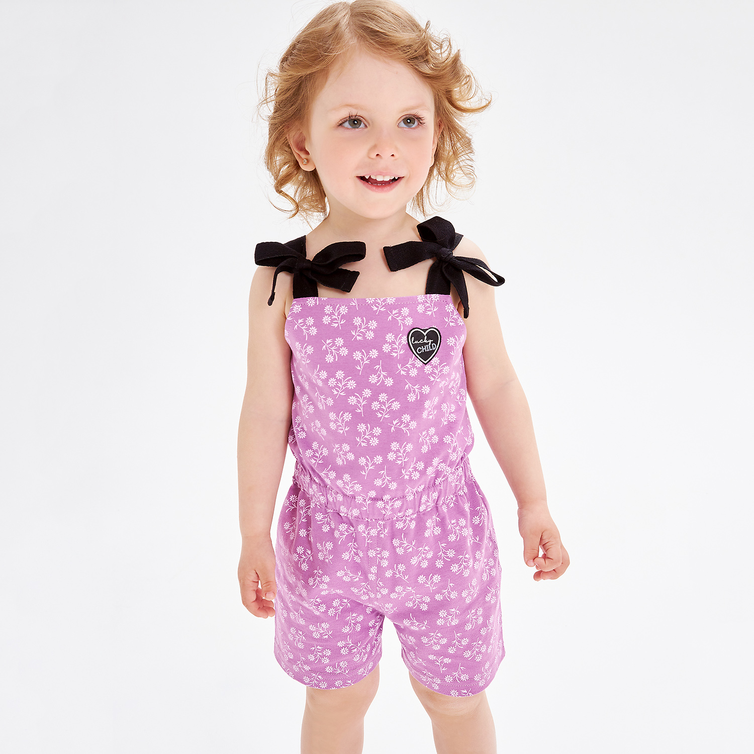 Полукомбинезон Lucky Child 143-31к/фиолетовый/0-2 - фото 3