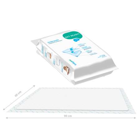 Пелёнки одноразовые Babyono 60х90 см 10 шт.