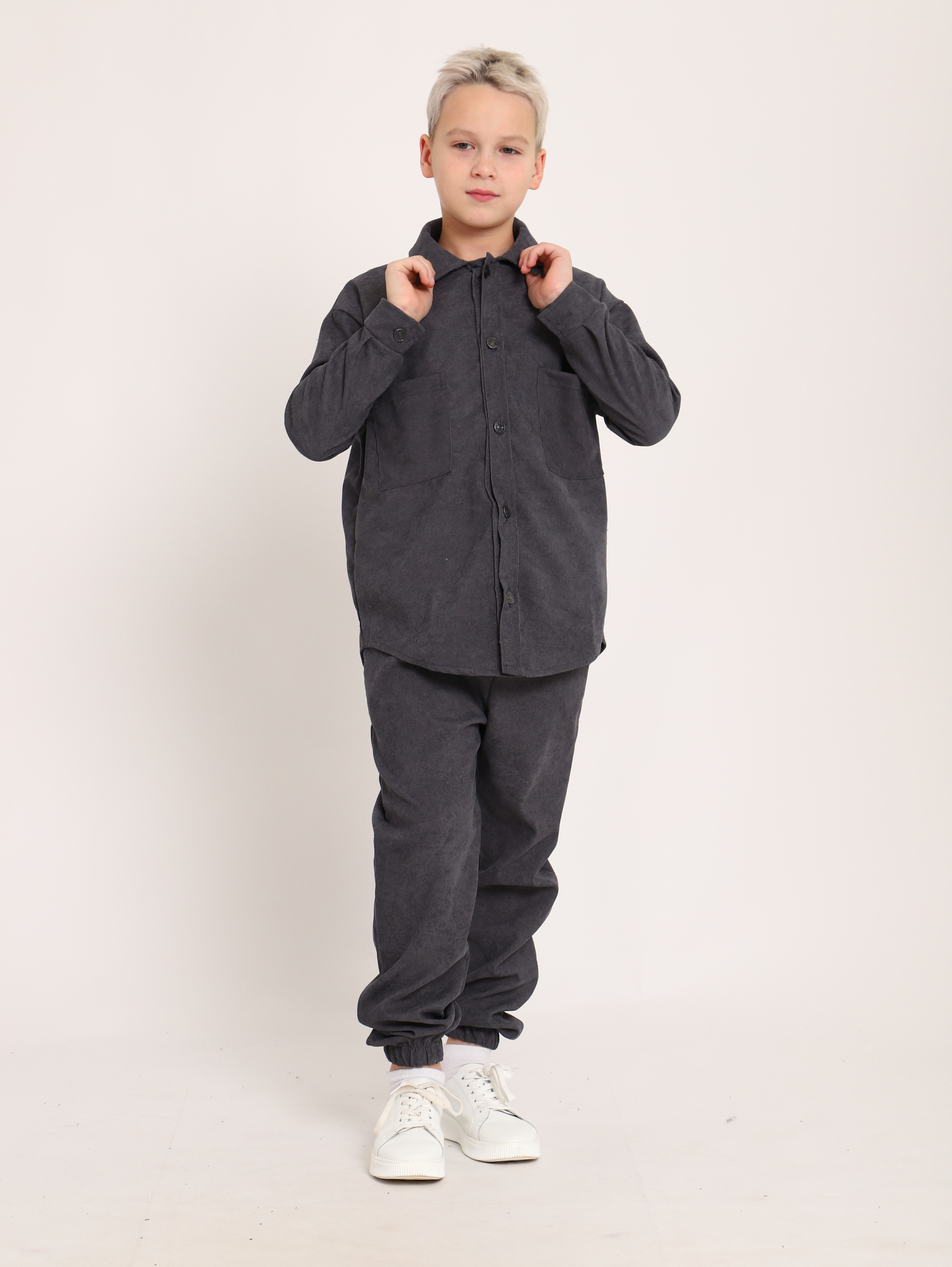 Костюм ЛАДОШКИ Костюм Вельвет графит - фото 8