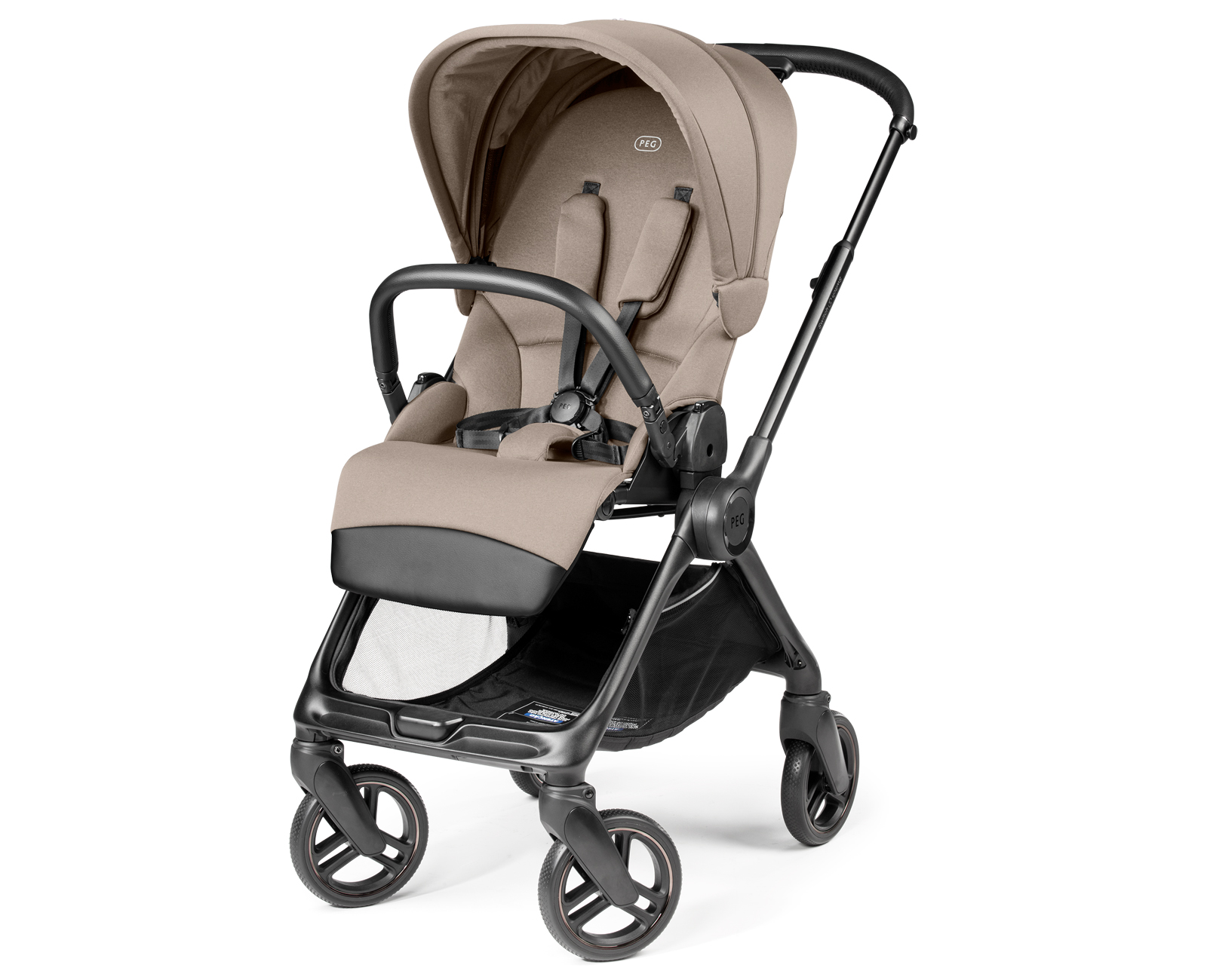 Коляска прогулочная Peg-Perego Switch бежевый - фото 3