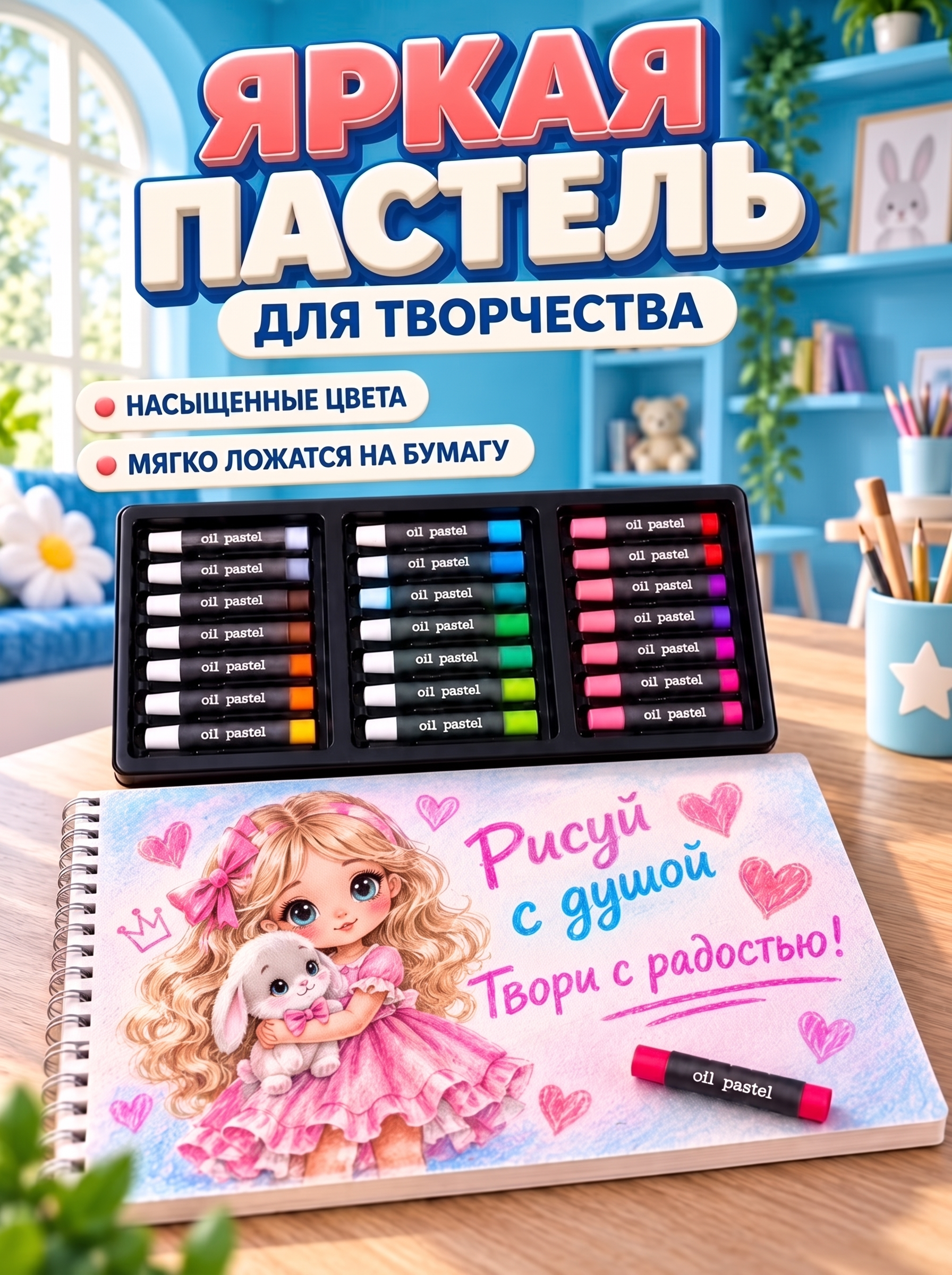 Набор для рисования LABI Девочка Анимэ 147 шт. - фото 6