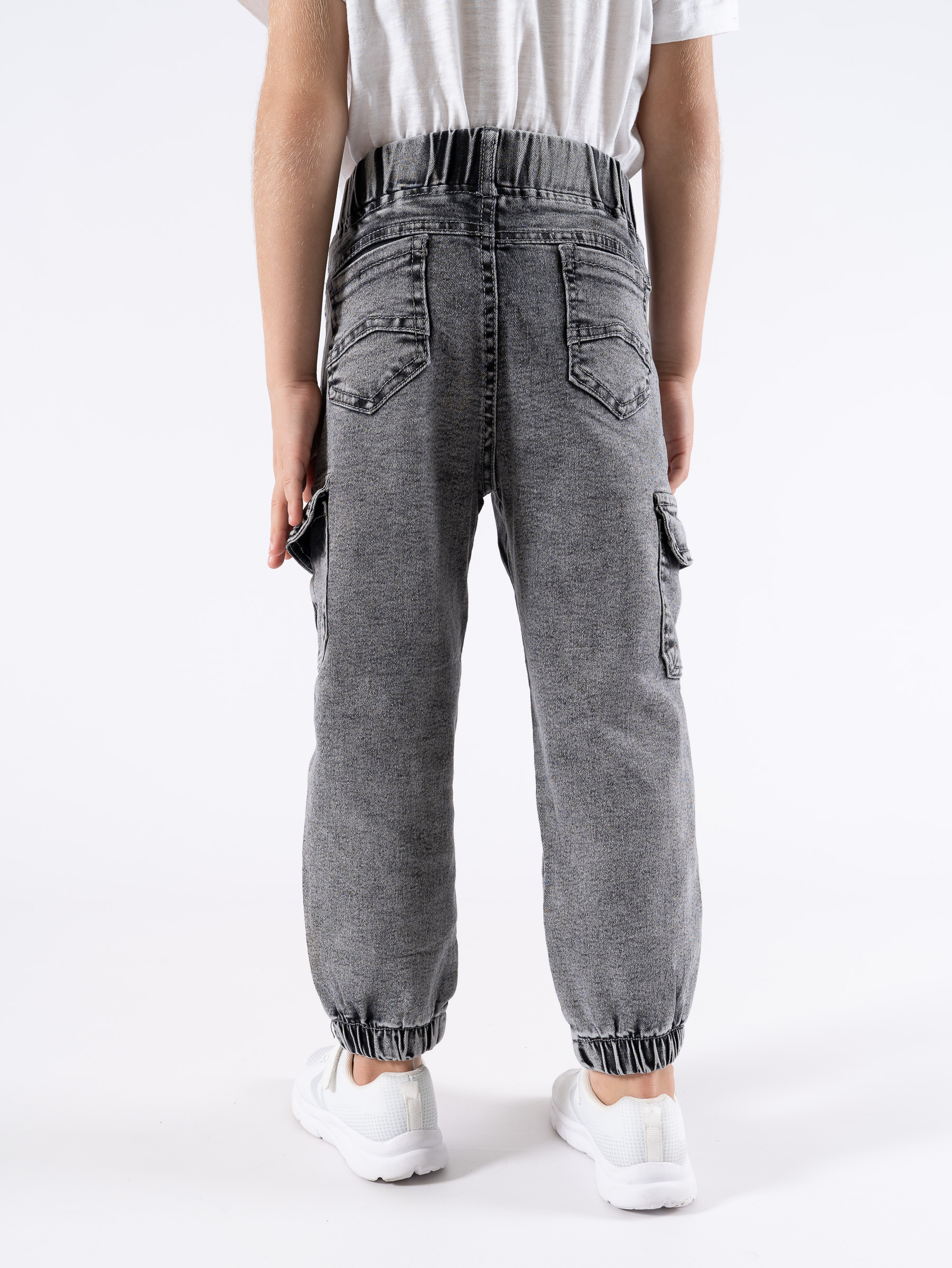 Джинсы TiGaDa джинсы/мальчик/карго/серые/с карманами - фото 10