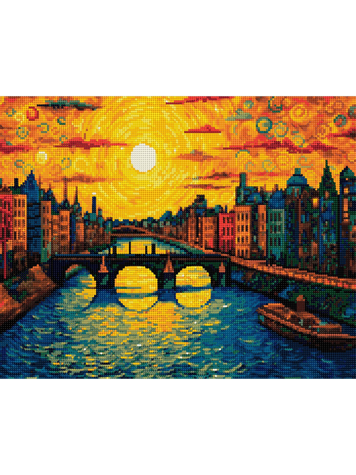Алмазная мозаика Art on Canvas Мост на закате в ассортименте - фото 2