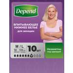Впитывающее белье Depend M/L 10 шт.