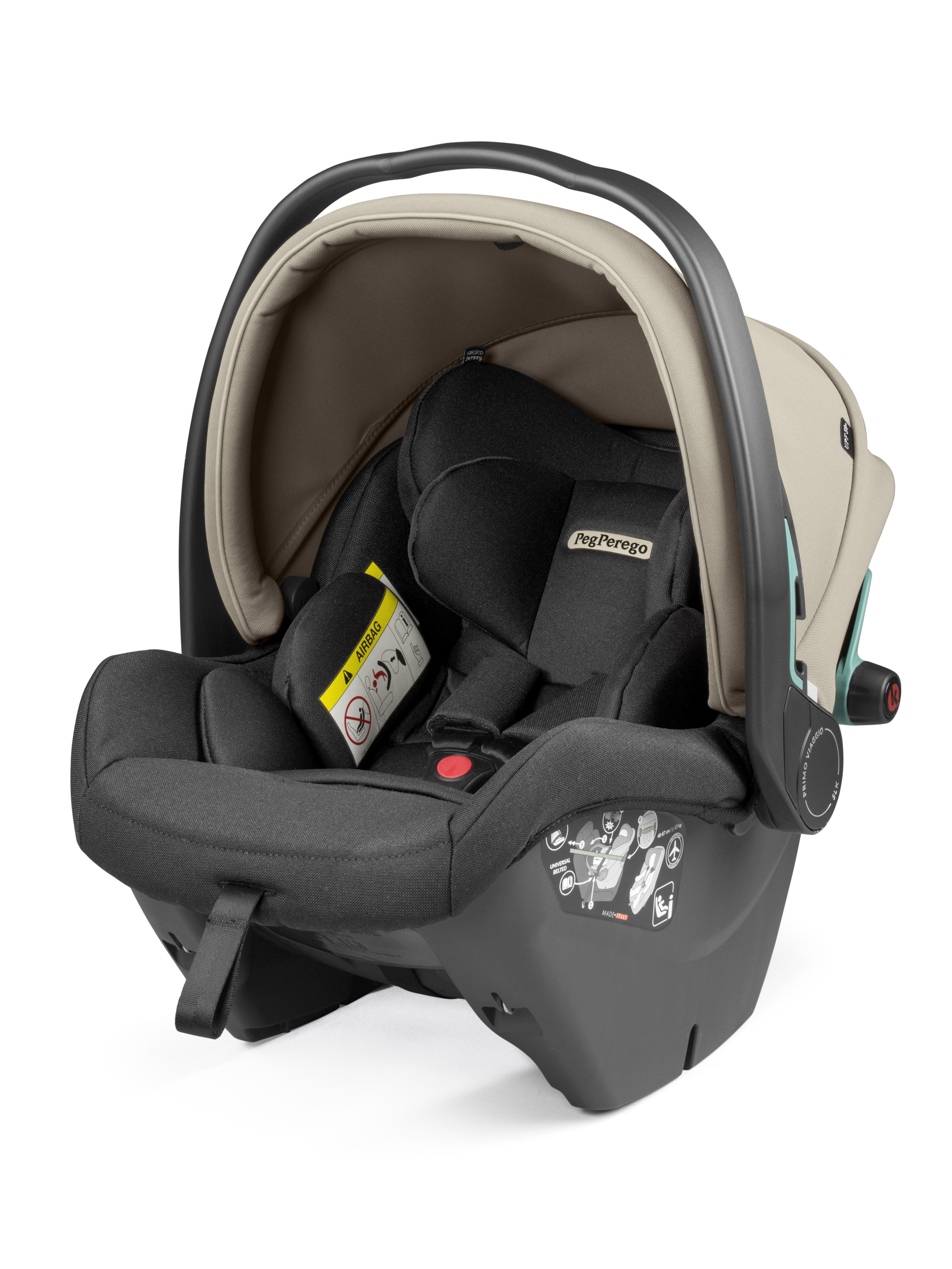 Автокресло Peg-Perego SLK 0 (0 -13 кг) бежевый - фото 8