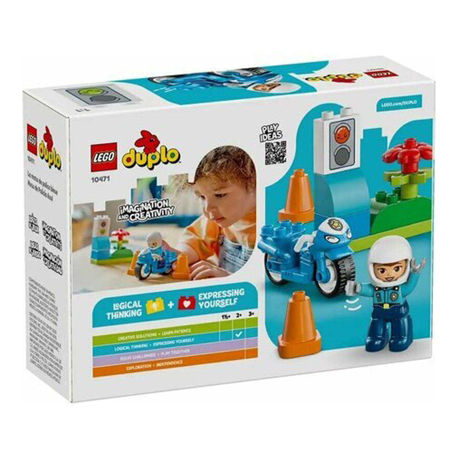 Конструктор LEGO DUPLO Полицейский мотоцикл 11 дет. - фото 3