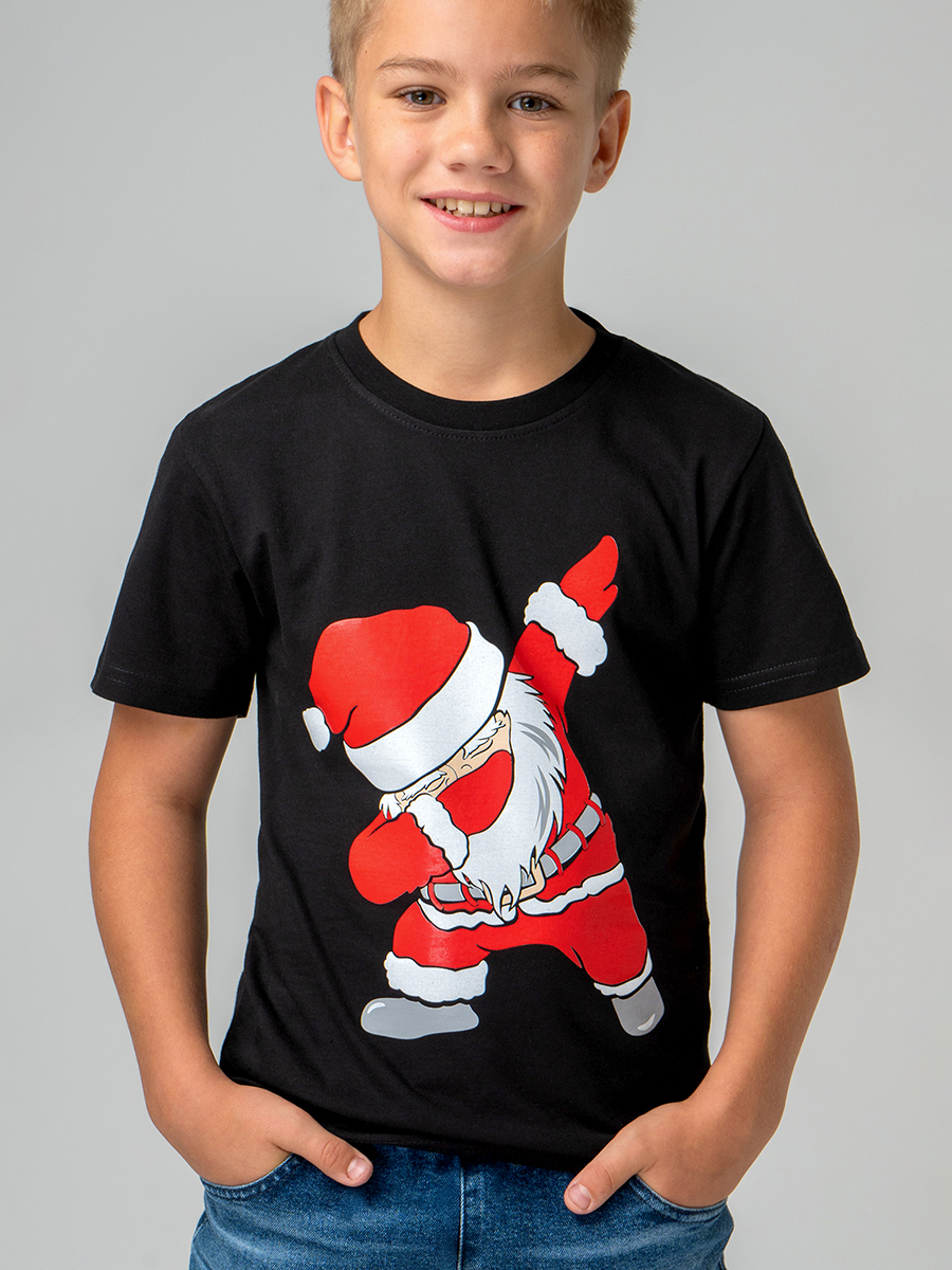 Футболка HappyFox HF55011Msanta.черный - фото 7