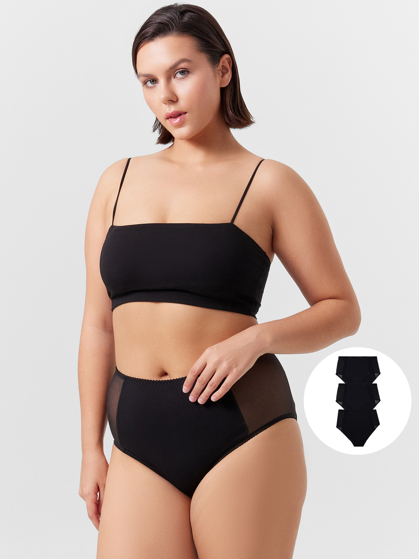 Трусы 3 шт Mark Formelle (Марк Формэль) 412559-3/черный - фото 1