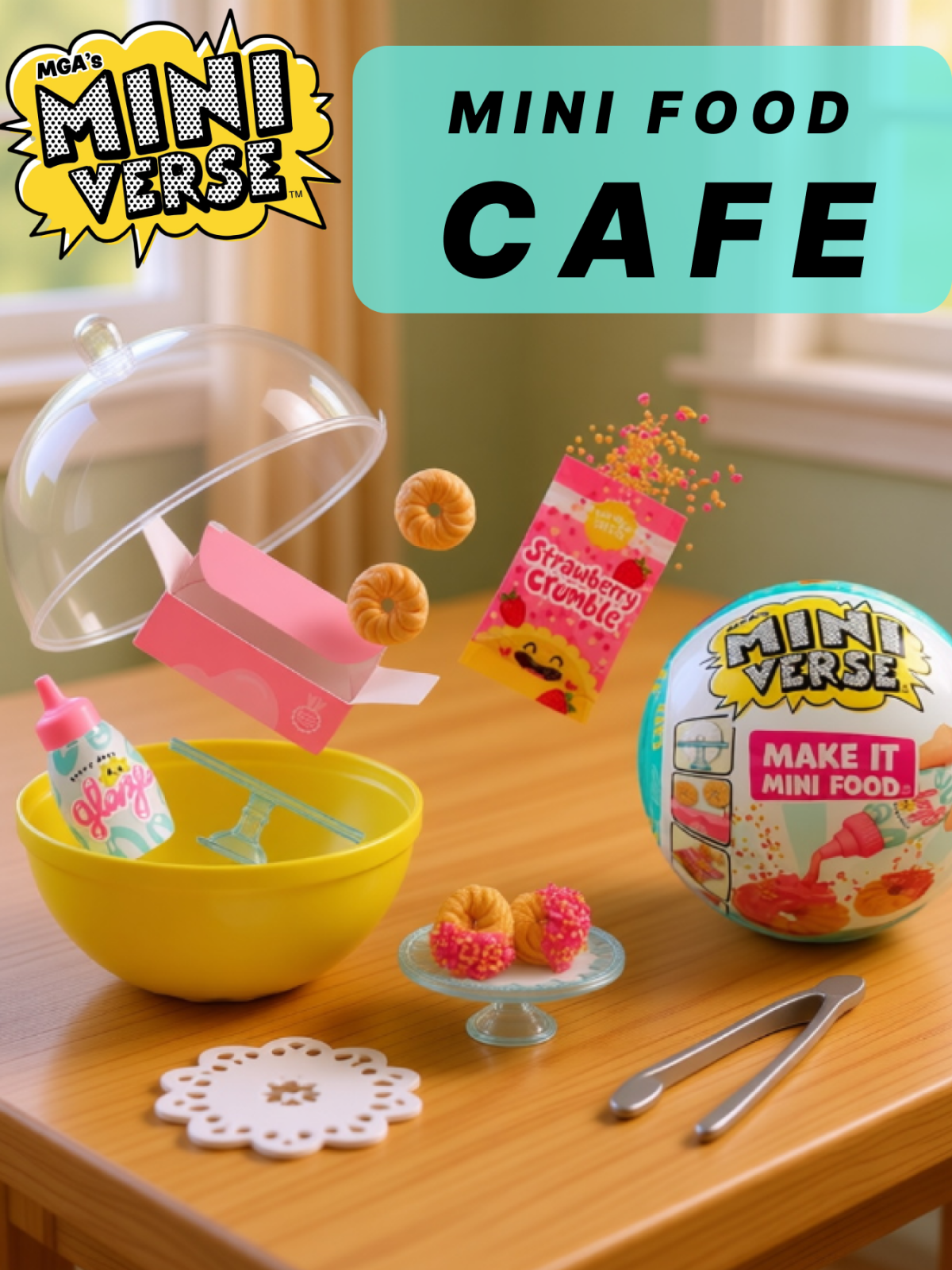 Игровой набор MGAs MiniVerse Series 3 Food Cafe мини-еда - фото 1