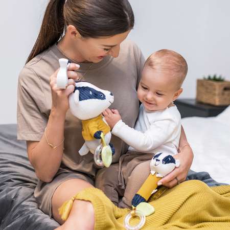 Игрушка Babyono погремушка Барсук Edmund в ассортименте