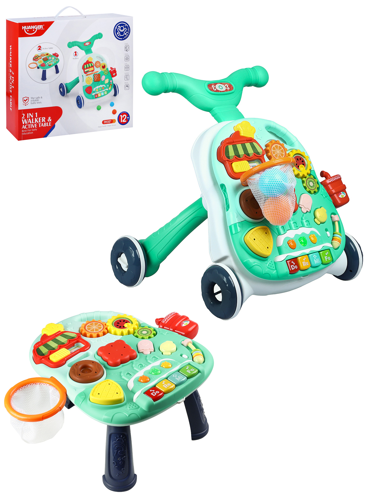 Ходунки каталка Smart Baby Музыкальный бизиборд 2 в 1 - фото 13