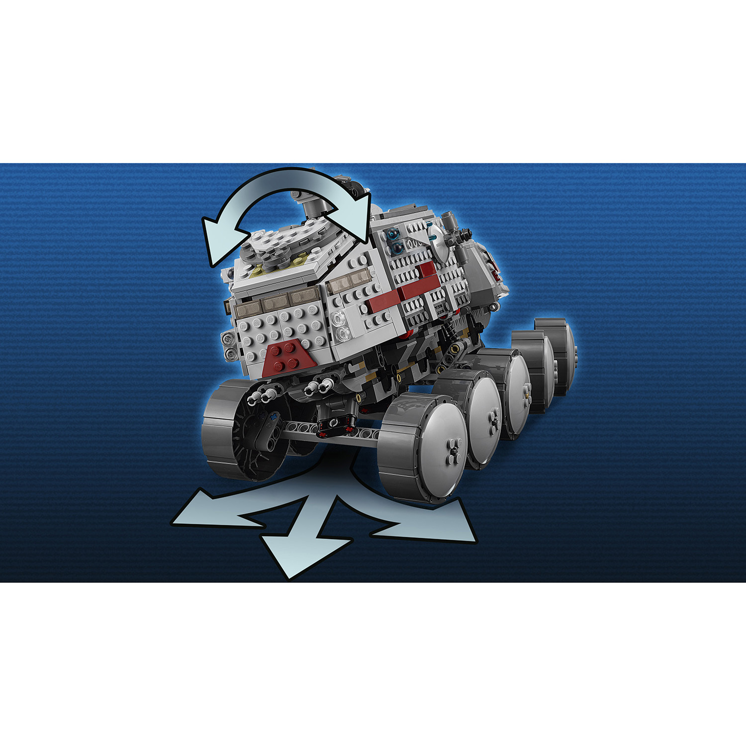 Конструктор LEGO Star Wars Турботанк Клонов блочный - фото 6