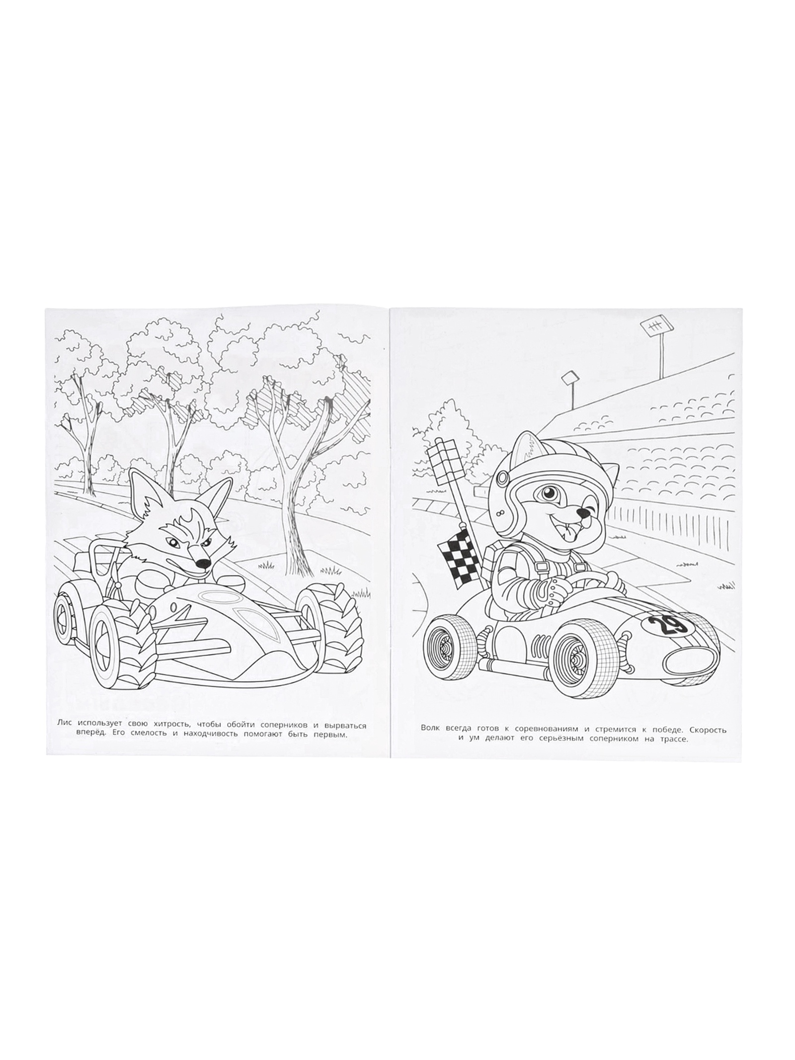 Раскраска Умкa Весёлый гонщик 16 стр - фото 2