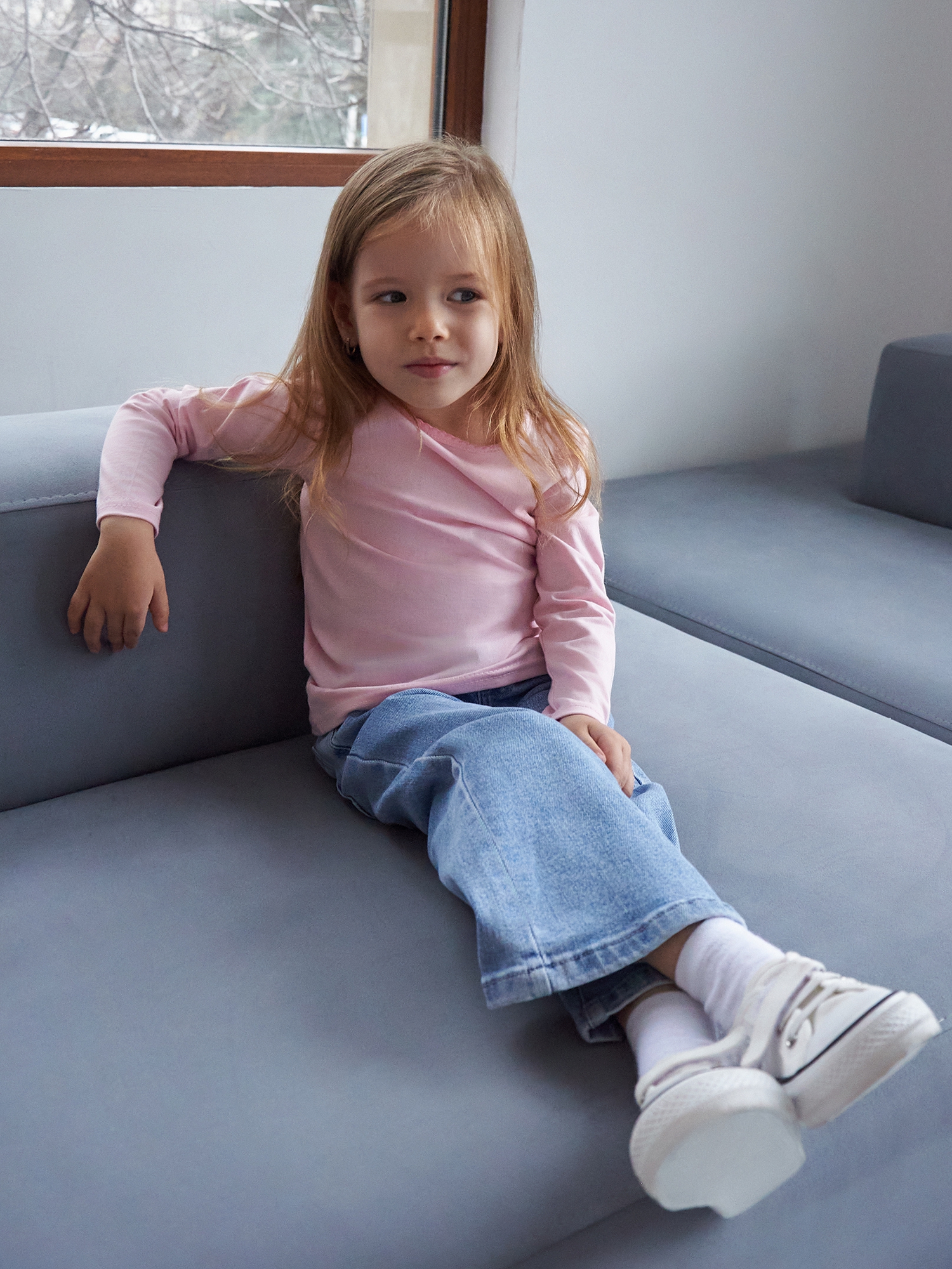 Лонгслив Mami-kids В-013/светло-розовый - фото 2