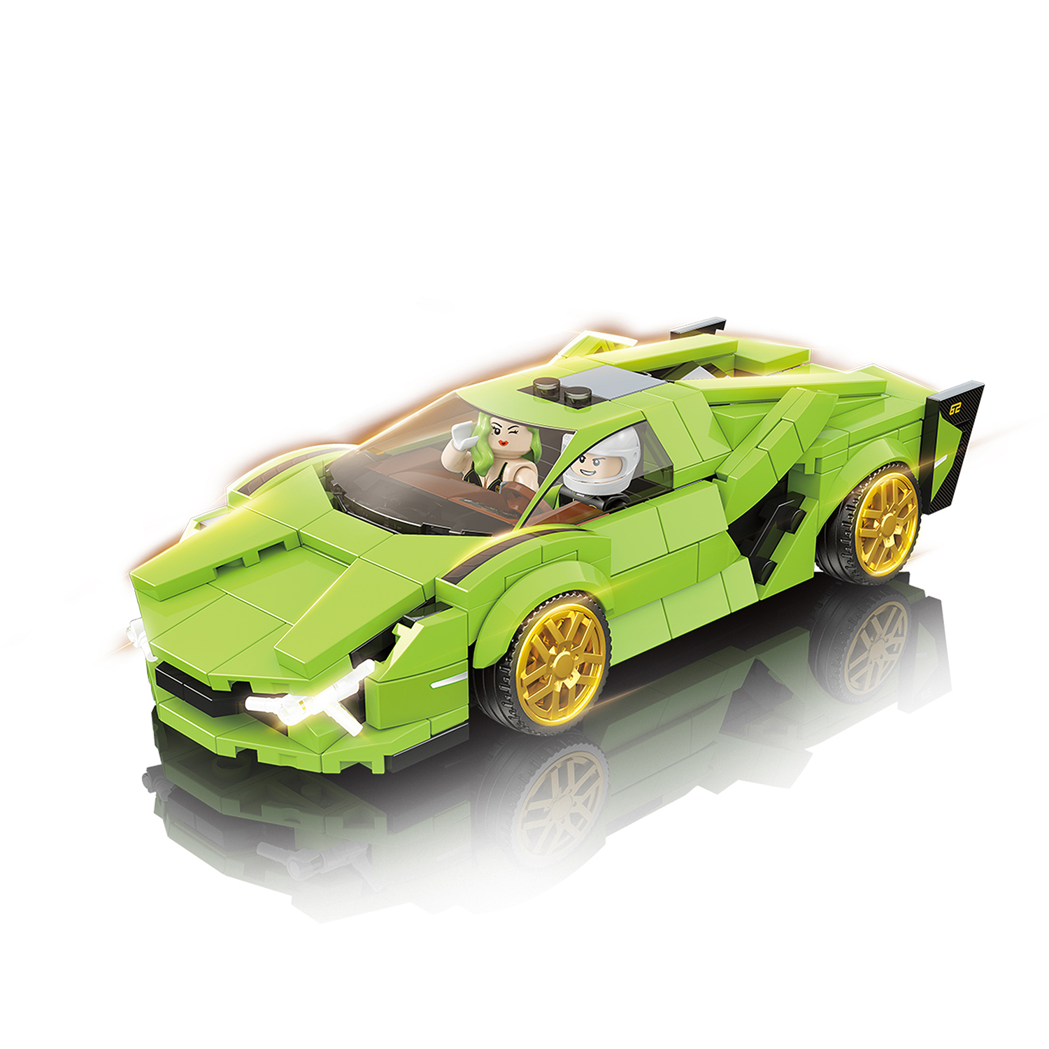 Конструктор Yiwu Yofun Trading Co Lamborghini Sian 368 дет. - фото 1