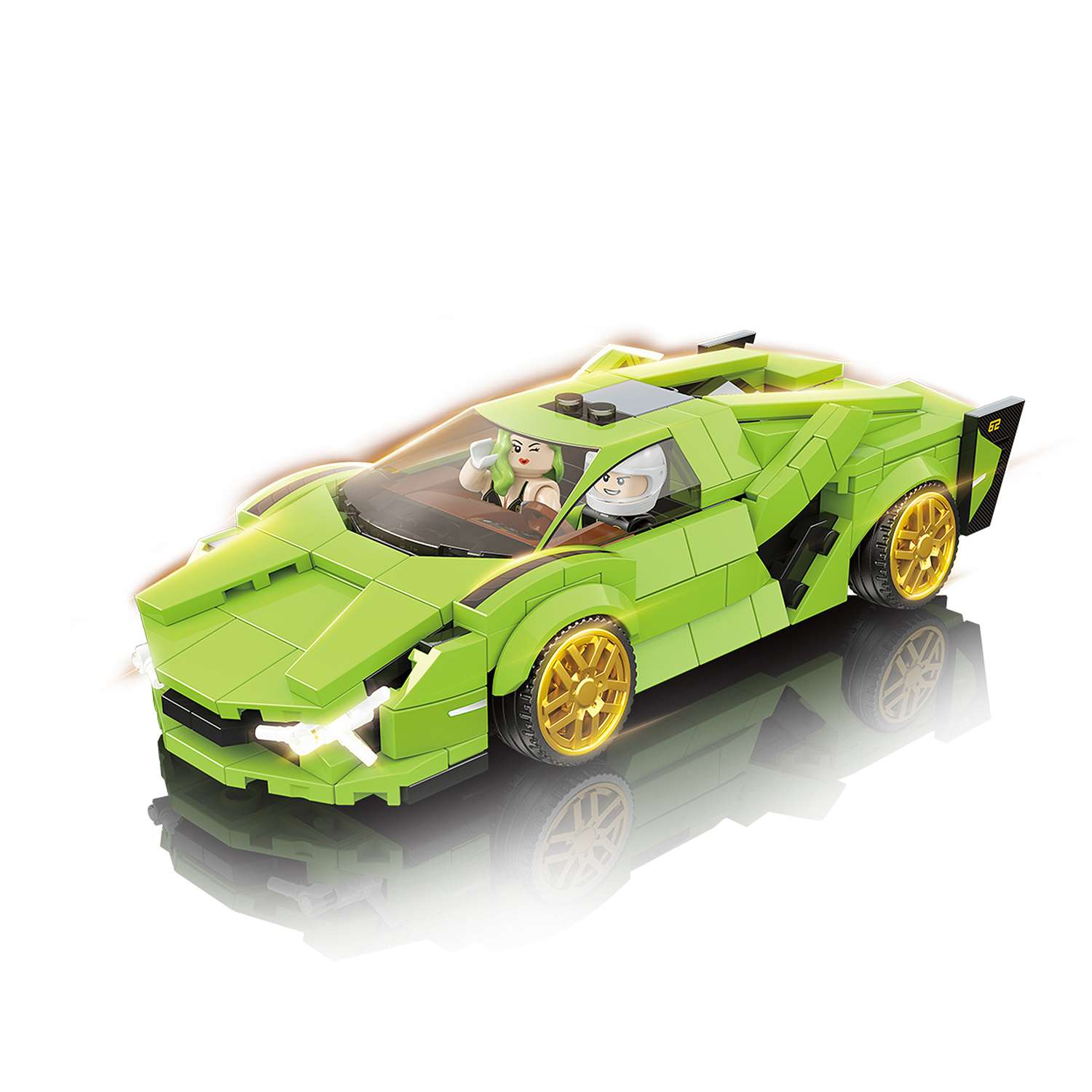 Конструктор Yiwu Yofun Trading Co Lamborghini Sian 368 дет. - фото 1