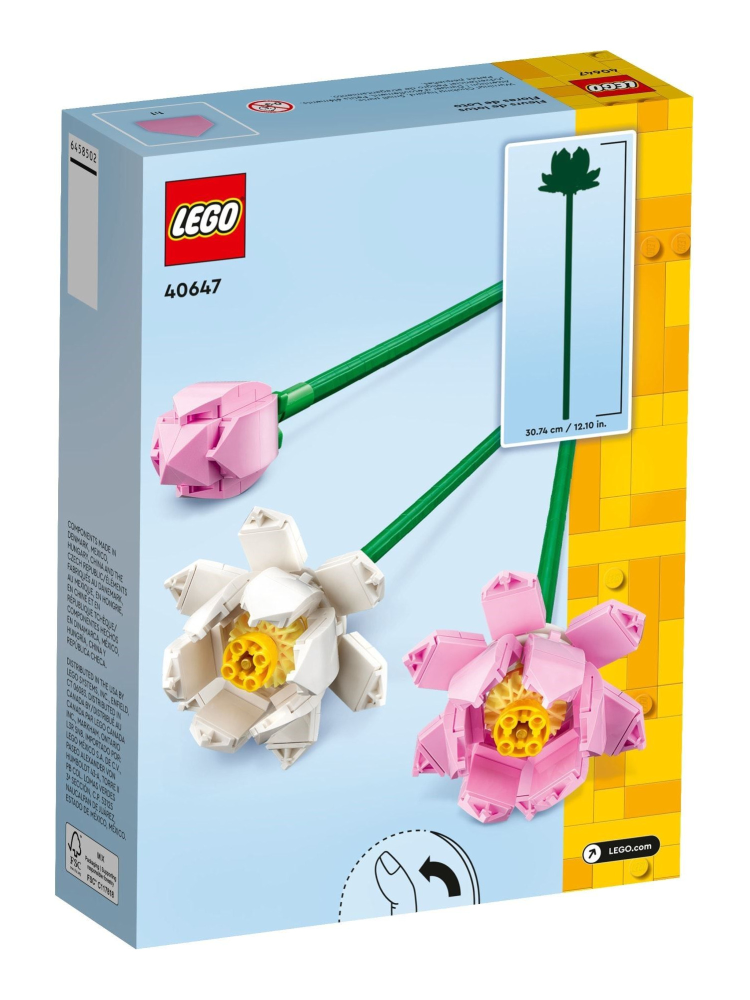 Конструктор LEGO Botanicals Цветы лотоса 220 дет. - фото 3