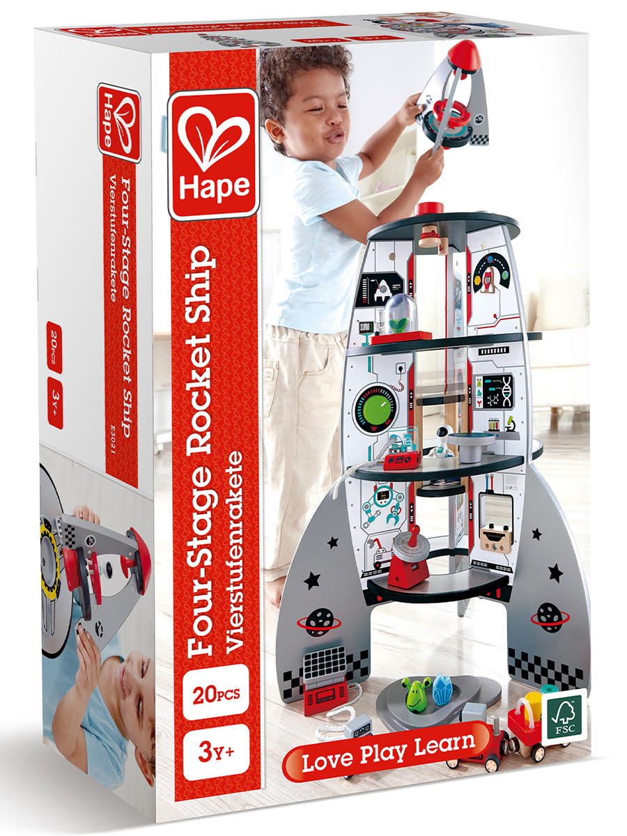 Набор игровой HAPE Четырехступенчатый космический корабль E3021_HP E3021_HP - фото 15