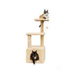 Домик для кошки с когтеточкой Pet БМФ Бежевый