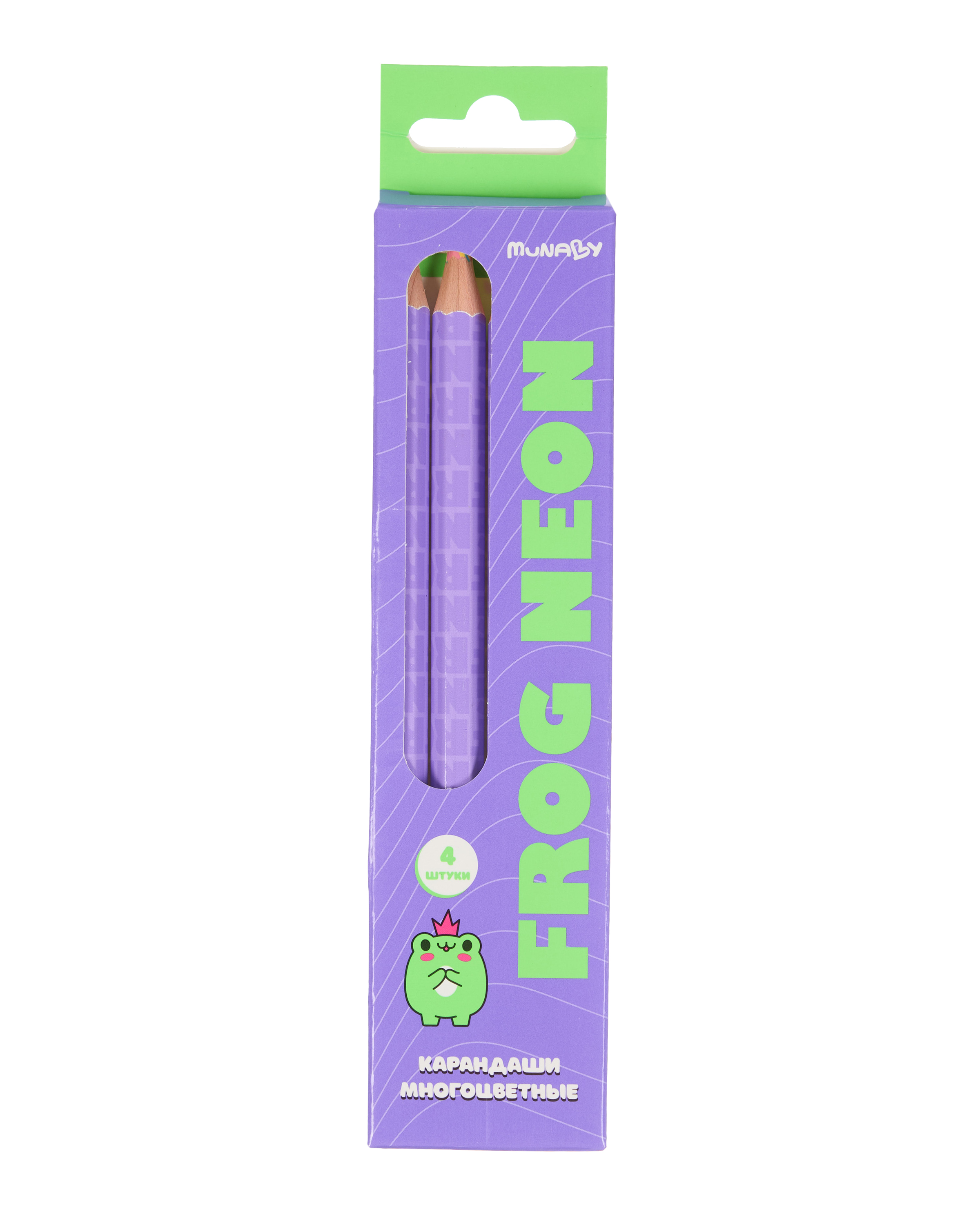 Карандаши цветные Munaby 4 шт. - фото 1