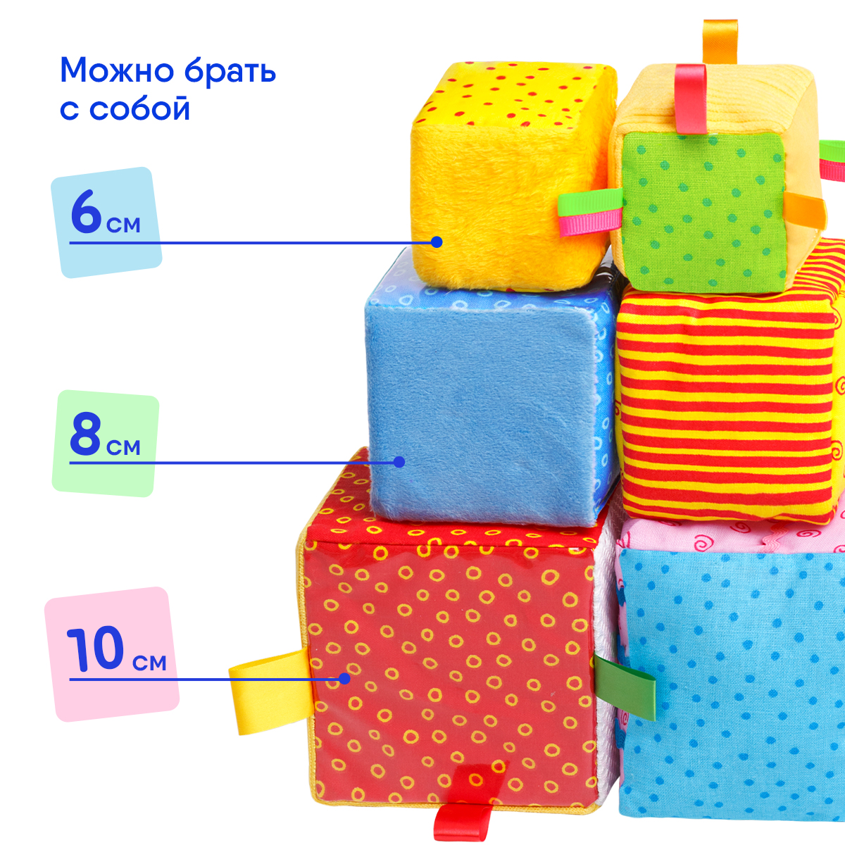 Игрушка Мякиши кубики Умные - фото 2