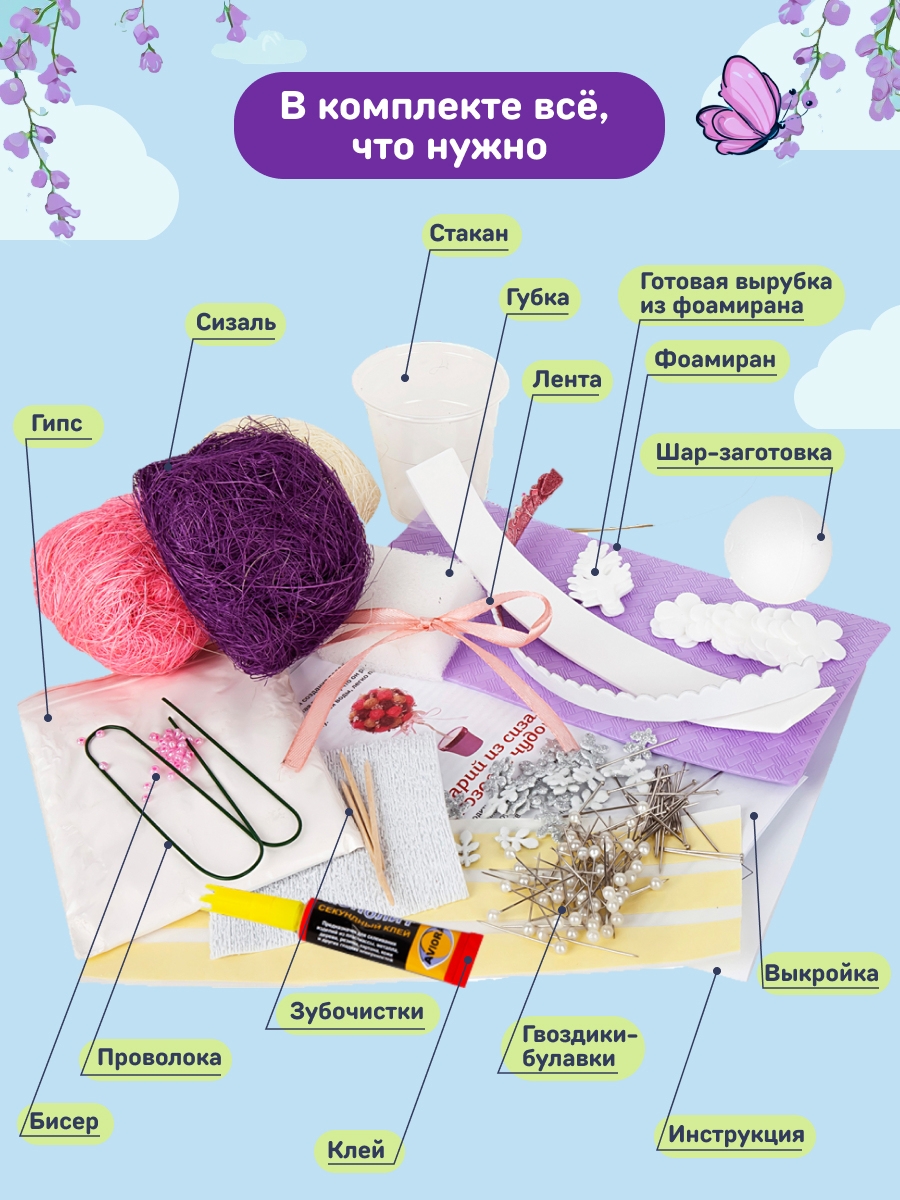 Набор для творчества Волшебная мастерская валяние Розовое чудо - фото 4